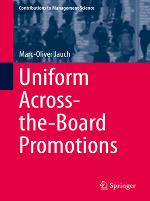 cover image of Uniform Across-the-Board Promotions